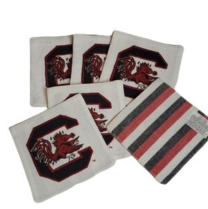 NEW USC Gamecocks Fabric Coasters 6